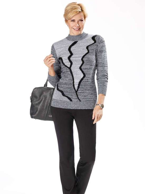 Свитер с воротником-стойкой Pullover