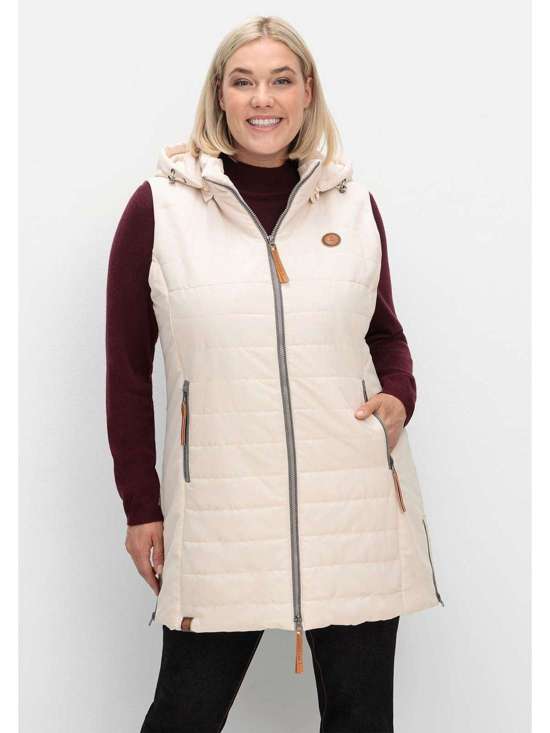 Стеганый жилет со съемным капюшоном Große Größen