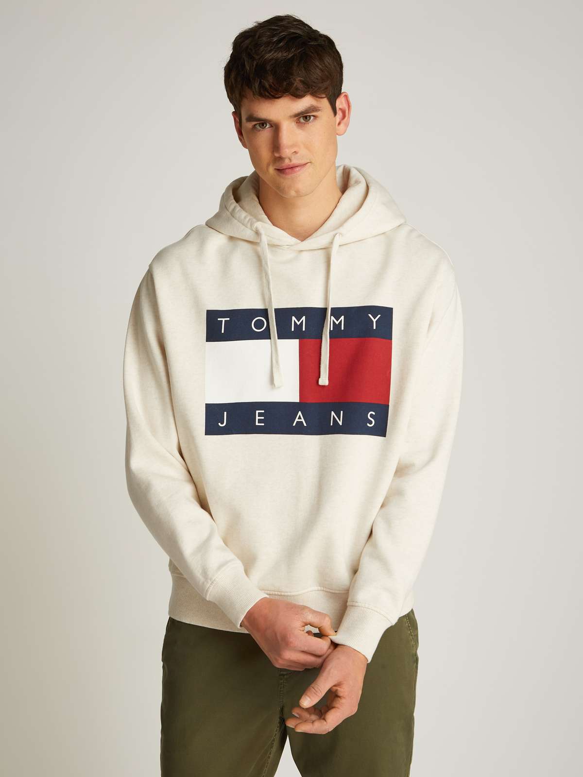 Худи с большим логотипом TJM MELANGE FLAG HOODIE