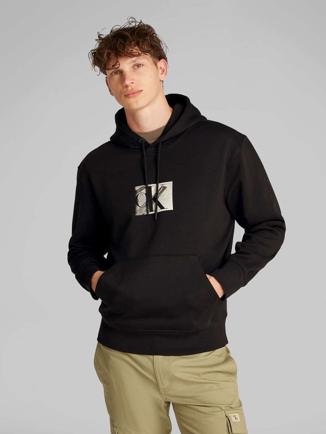 Толстовка с капюшоном SMALL CK BOX HOODIE