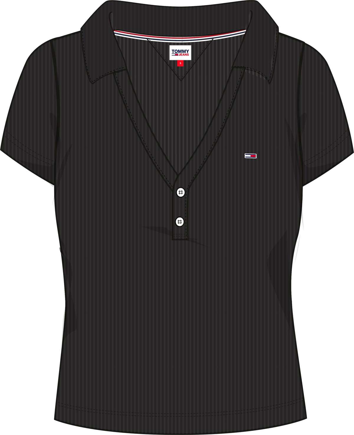 Рубашка-поло с короткой планкой на пуговицах