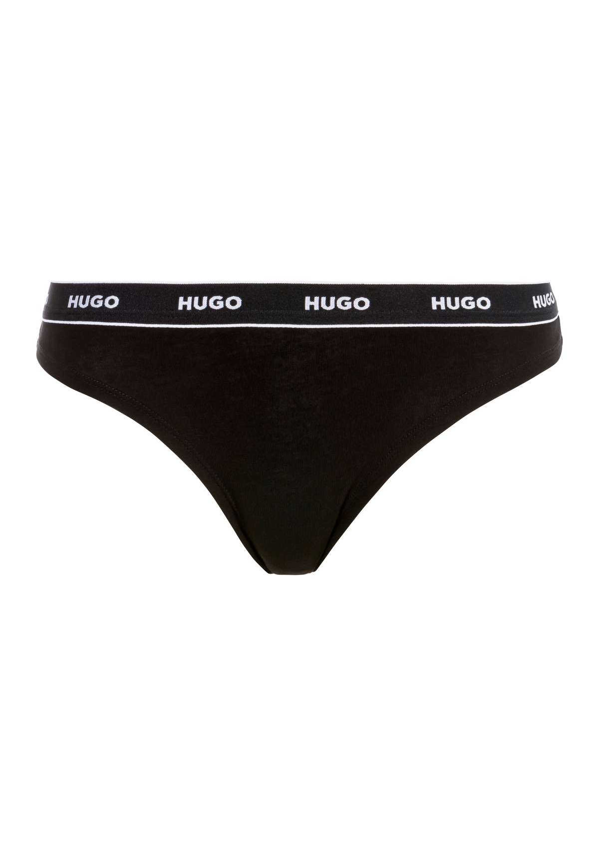 Трусы с надписью BOSS на поясе. THONG STRIPE PYP 10