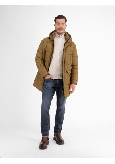 Стеганая куртка с капюшоном LERROS Lange Steppjacke im Parka-Design, dick gefüttert