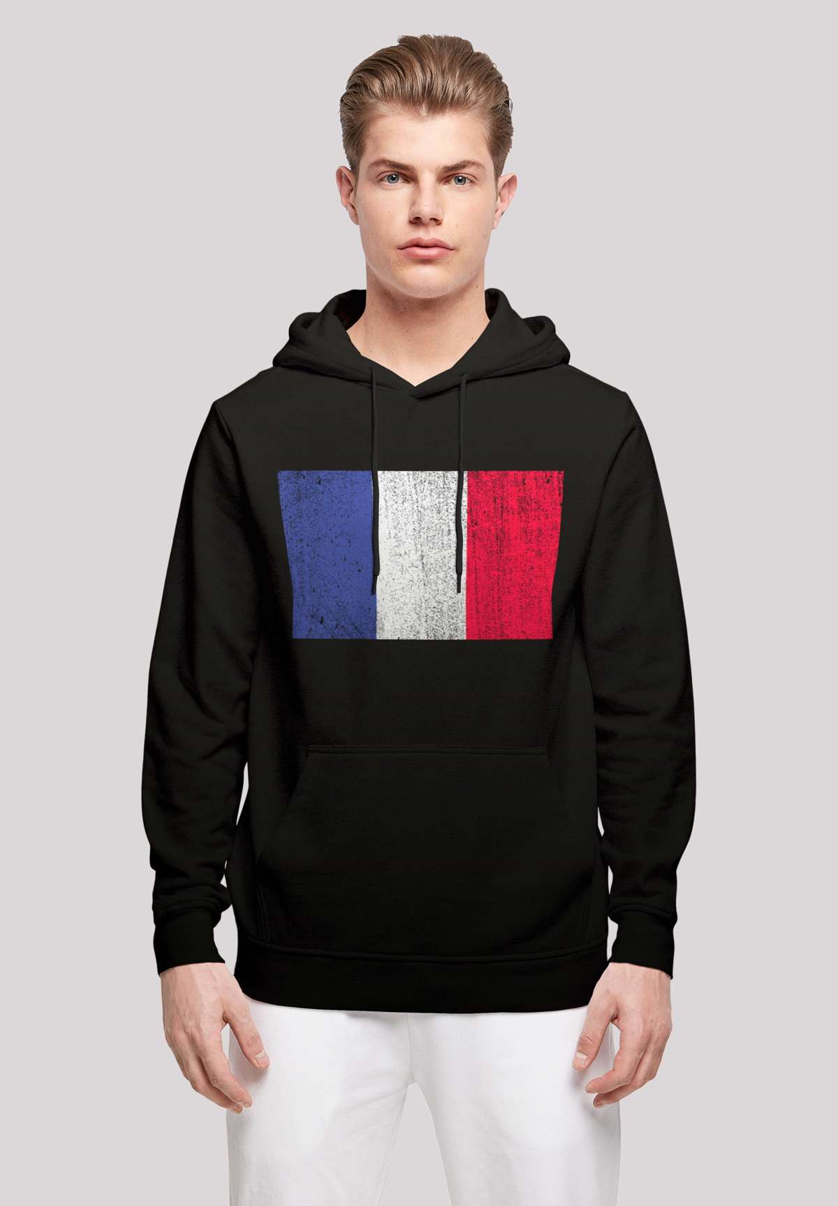 Толстовка с капюшоном»France Frankreich Flagge distressed«