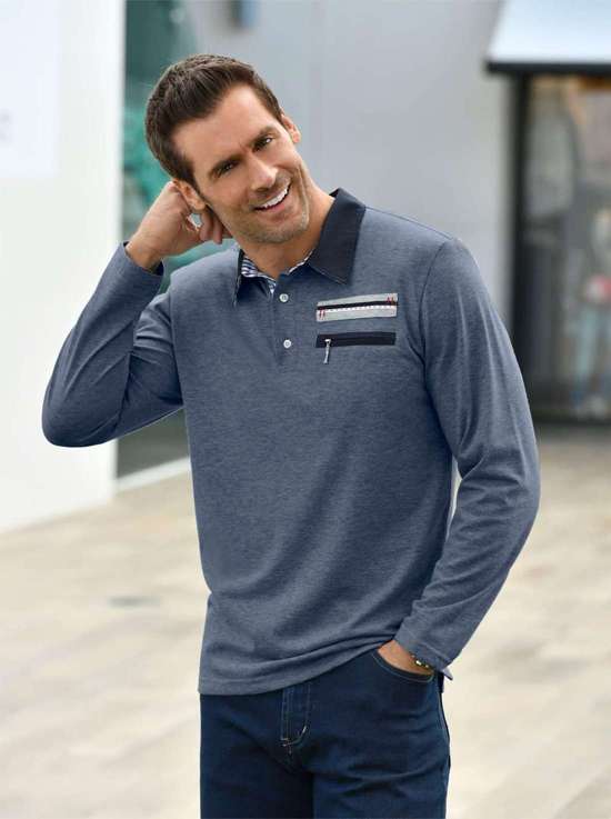 синий джинсовый