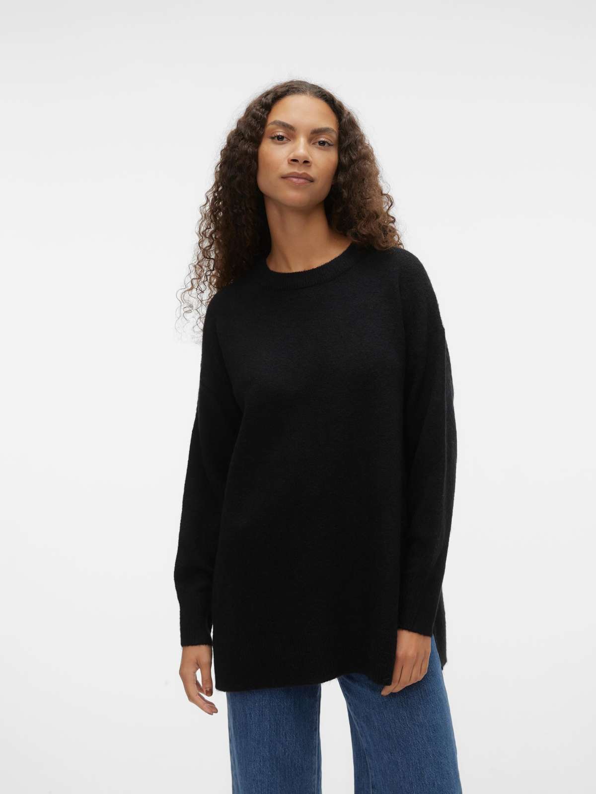 Вязаный свитер »VMFILUCA LS O-NECK LONG PULLOVER GA NOOS«