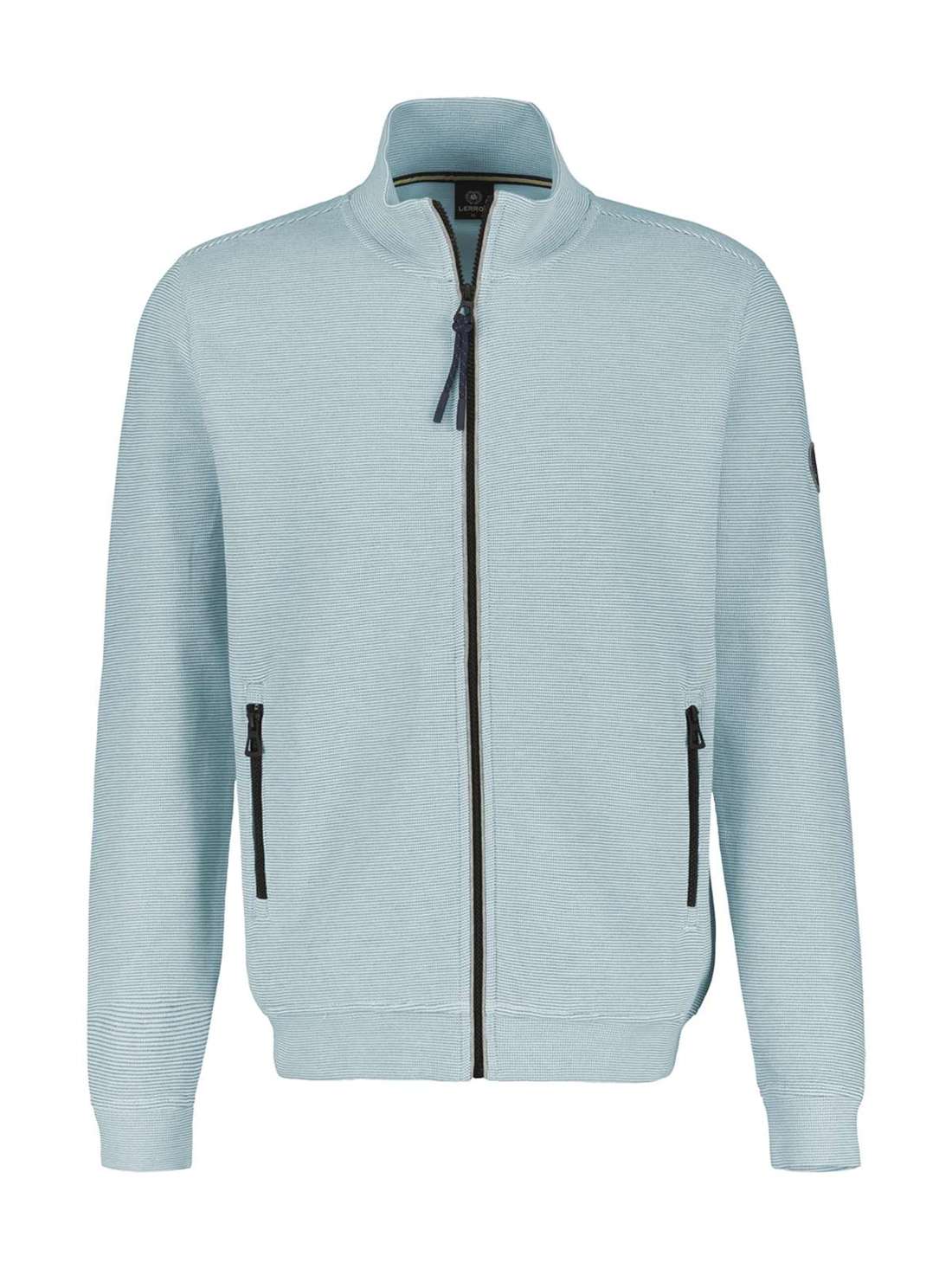 Толстовка LERROS Unifarbene Sweatjacke für Herren