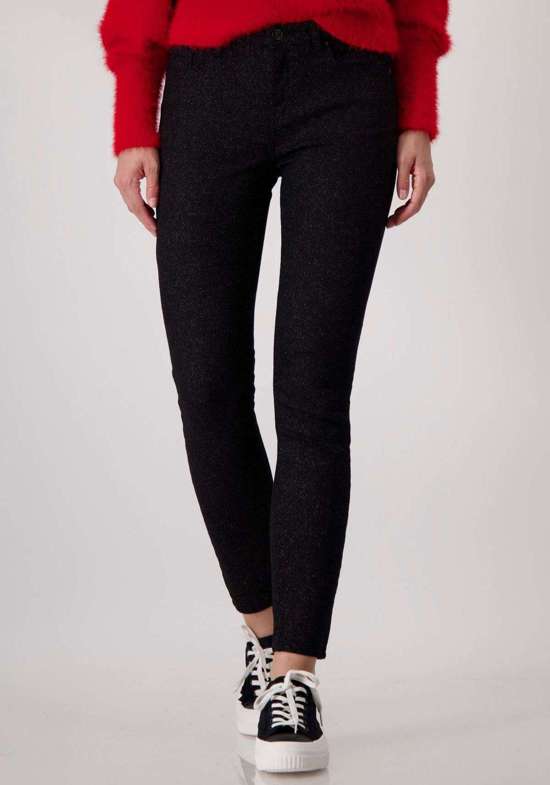 Узкие брюки с блестящим принтом