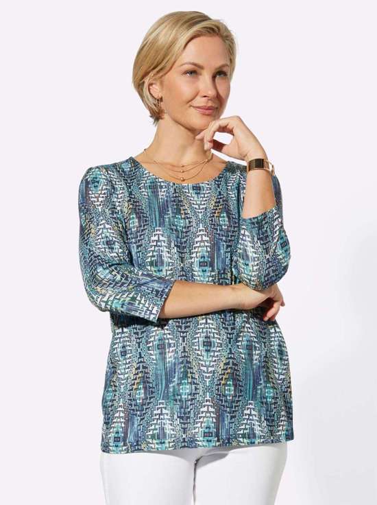 синий яркий - синий-с рисунком