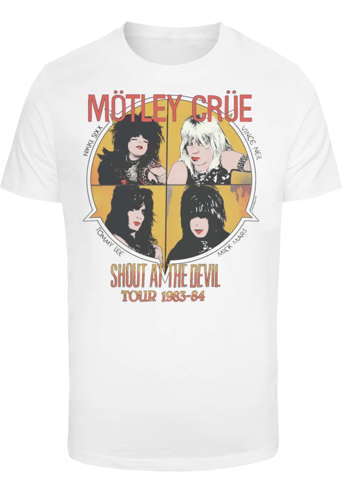 футболка»Herren Motley Crue - SATD Vintage T-Shirt Round Neck«