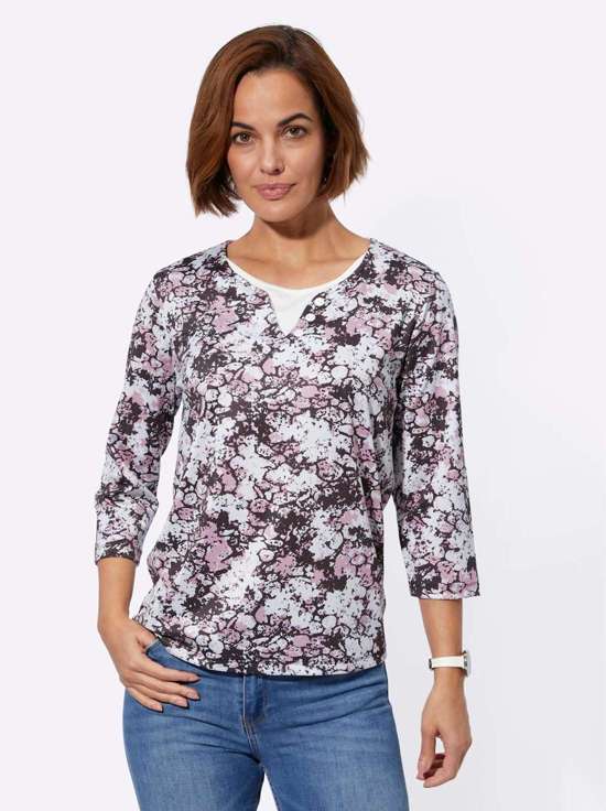 сиреневый-черный-с рисунком