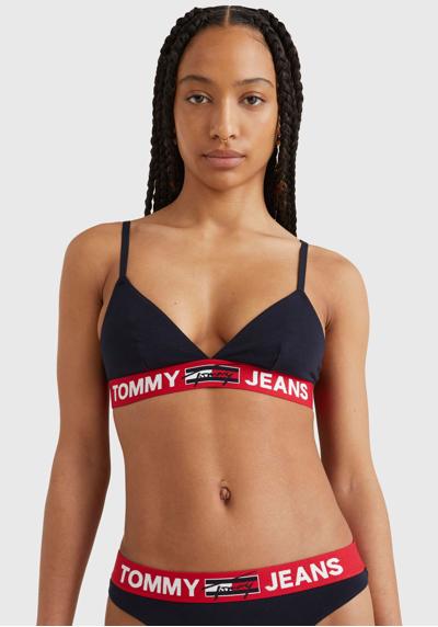 Бюстгальтер треугольной формы с надписью логотипа Tommy Hilfiger на...