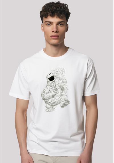 футболка Sesamstraße Cookie Monster Pencil Drawing