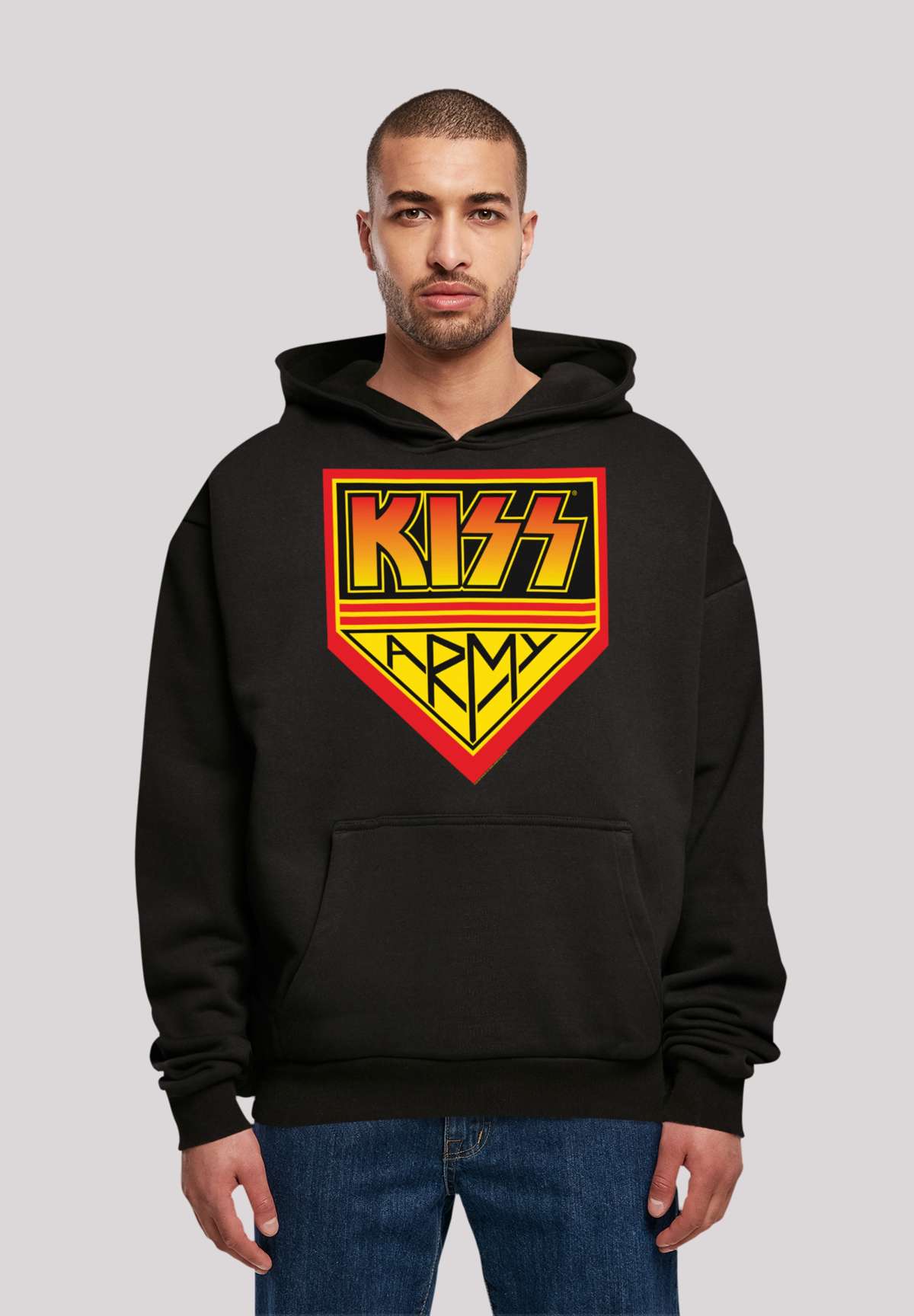 Толстовка с капюшоном Kiss Rock Band Army Logo