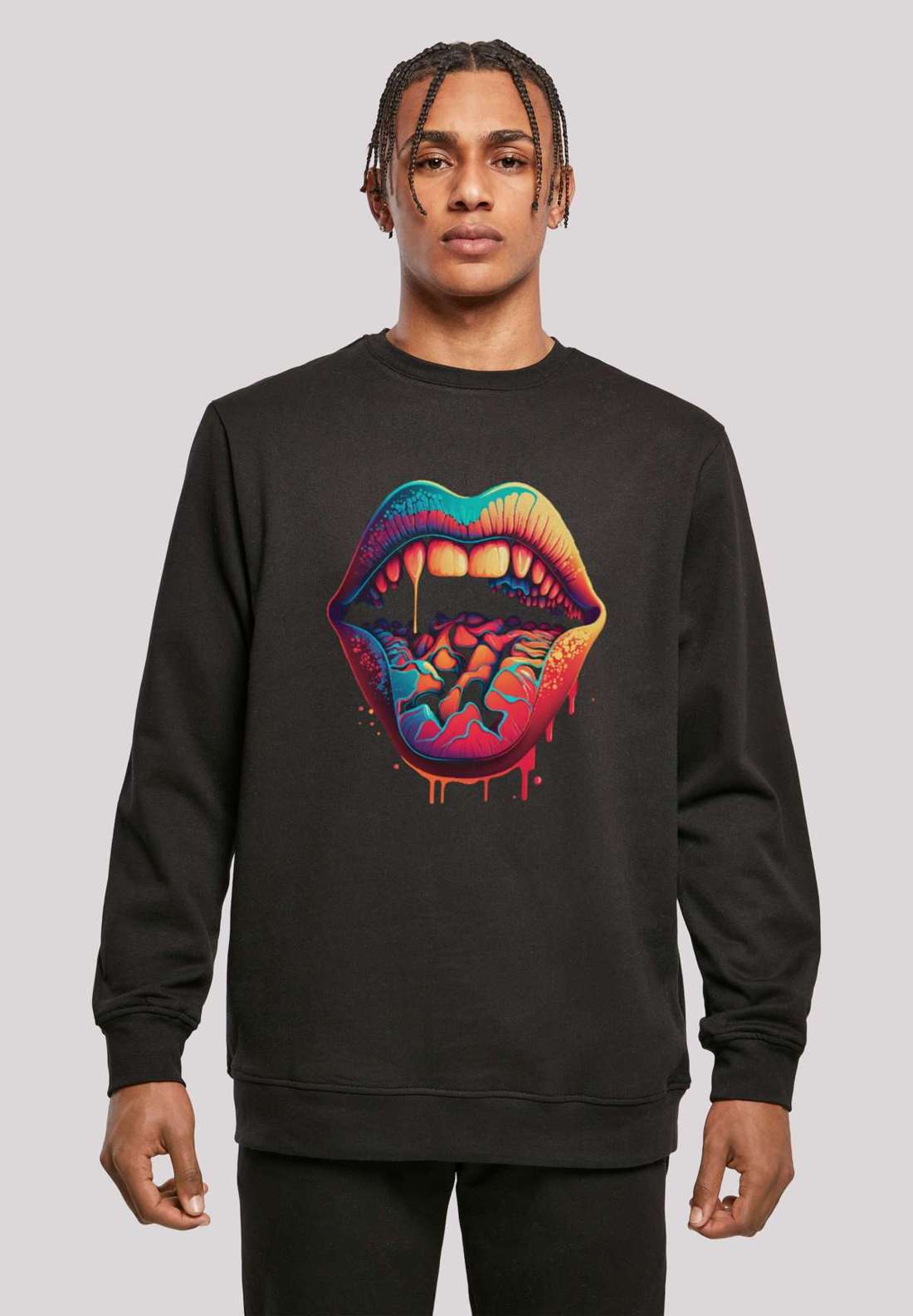 Толстовка с капюшоном Drooling Lips CREW