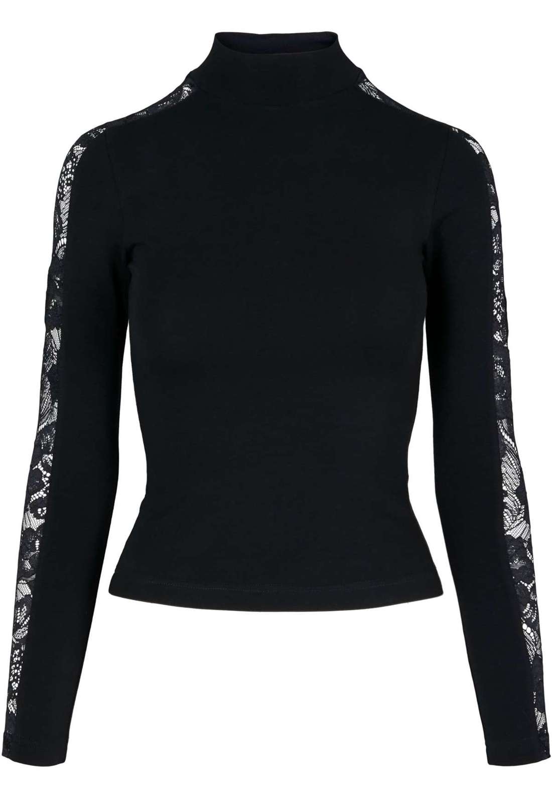 футболка Urban Classics Damen Ladies Lace Striped LS
