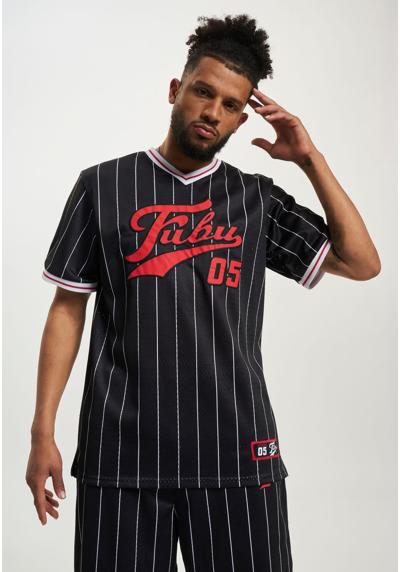 футболка»Herren FM231-005-2 FUBU Varsity Pinstriped Mesh Tee«