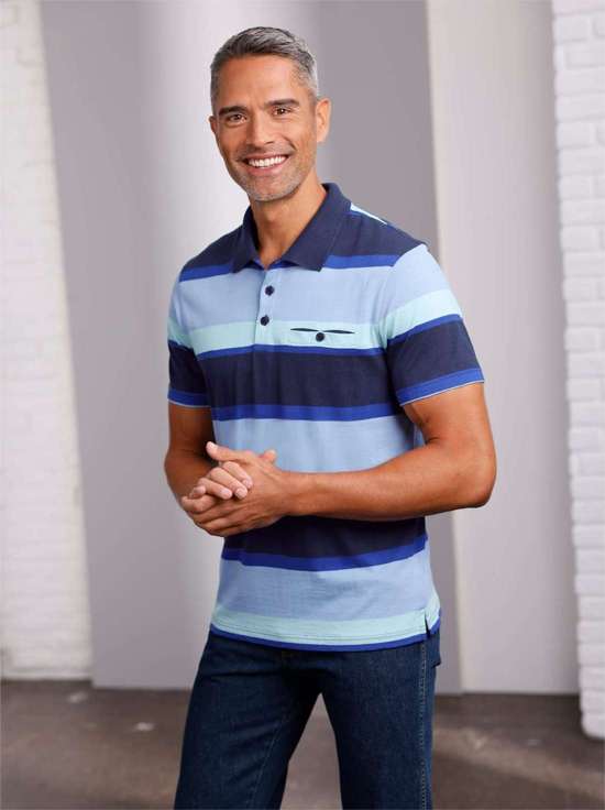 цв.морской волны-синий яркий - синий-полосатый