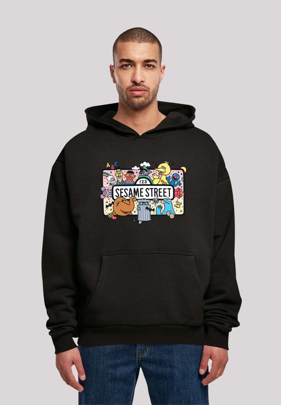 Толстовка с капюшоном Sesamstraße Sesame Team Colour