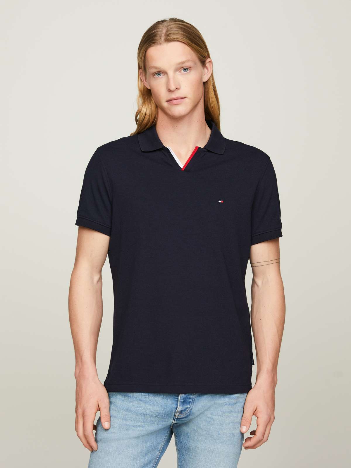 рубашка поло RWB TIPPED V COLLAR REG POLO