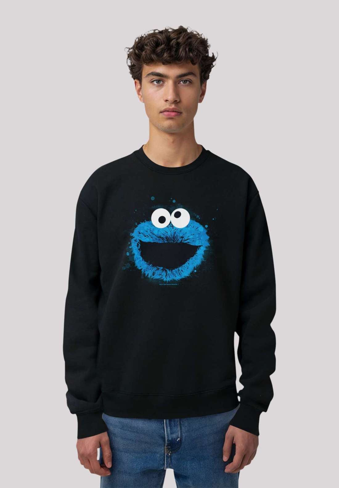 толстовка Sesamstraße Cookie Monster Watercolor