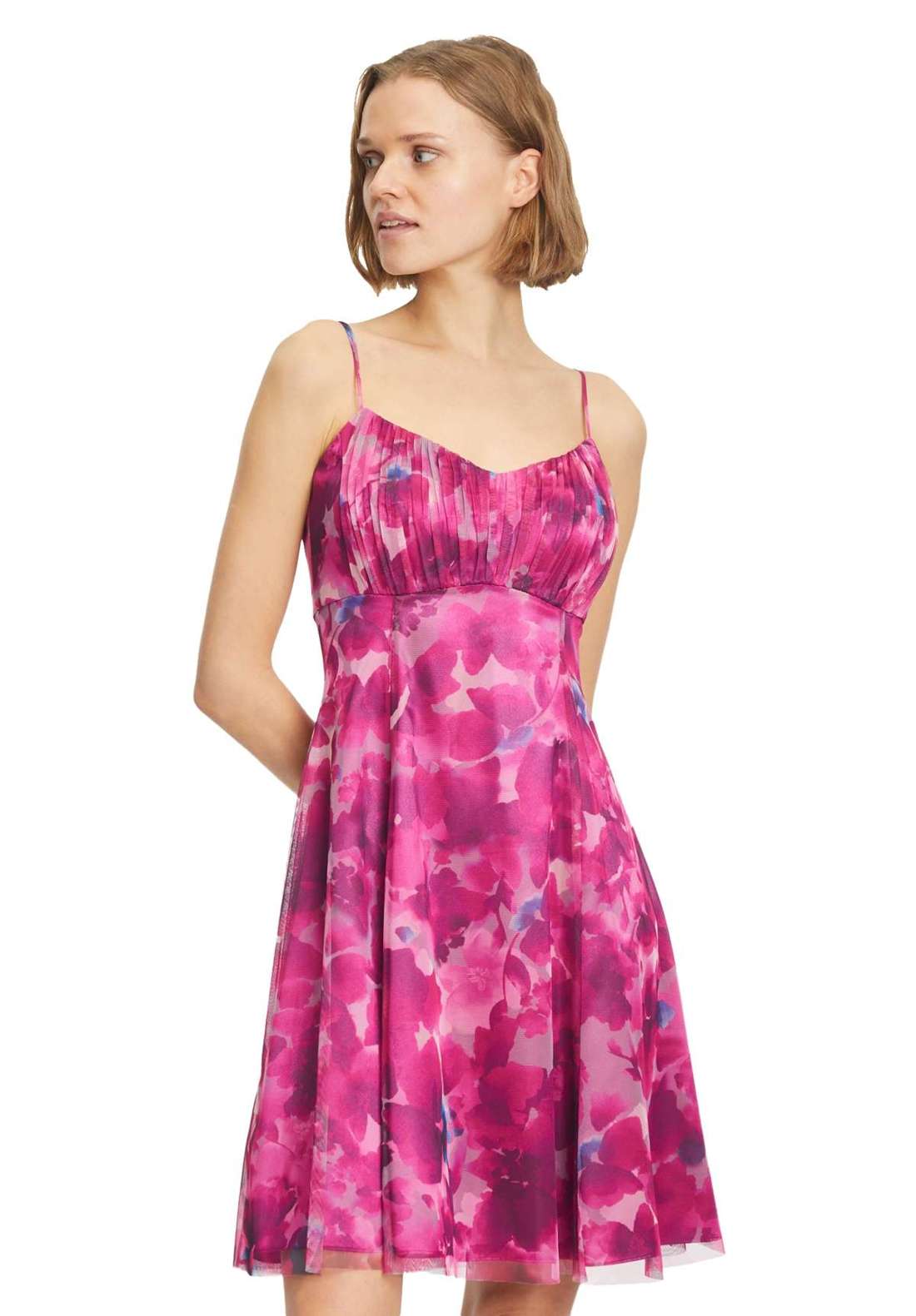 Коктейльное платье Cocktailkleid mit Blumenprint