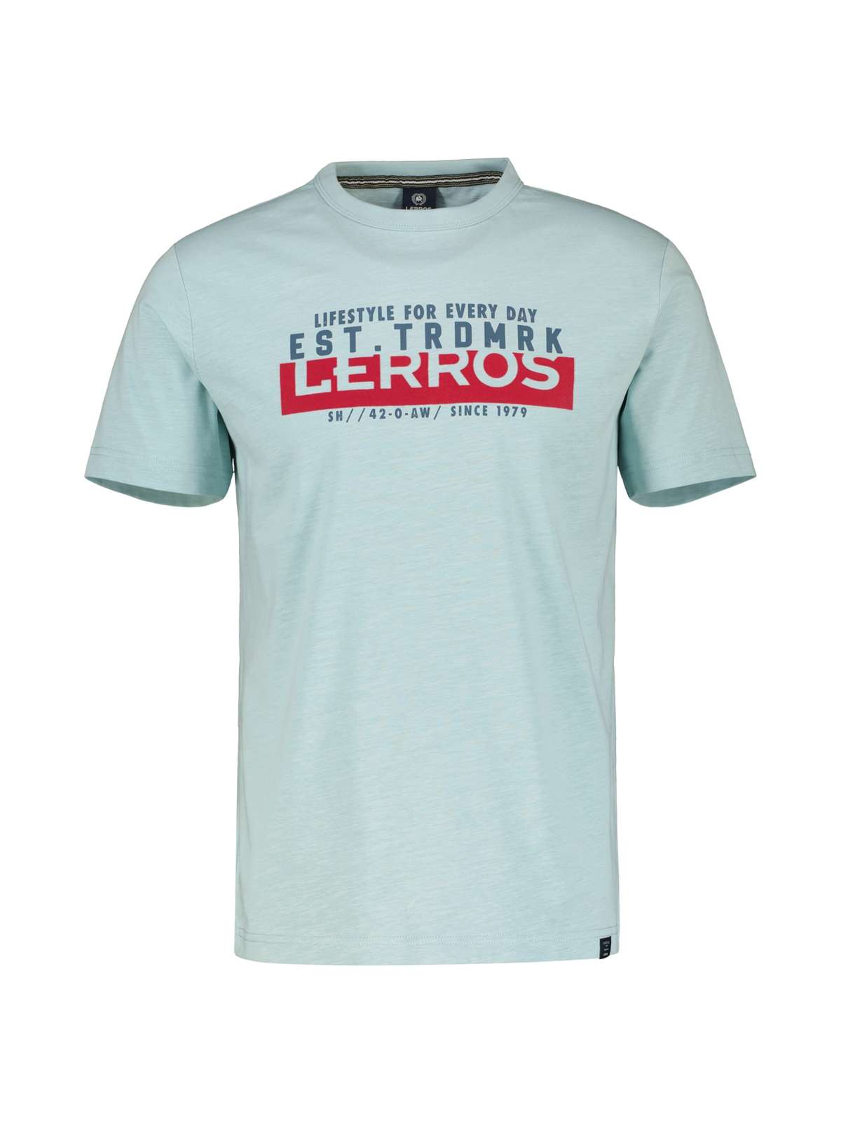 футболка LERROS Unifarbenes T-Shirt mit Print