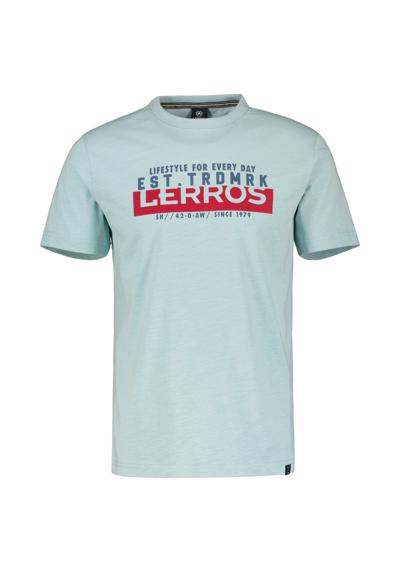 футболка LERROS Unifarbenes T-Shirt mit Print