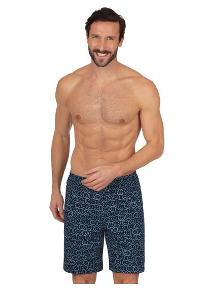 Бермуды TRIGEMA Bermuda Shorts mit freundlichem Smiley-Motiv