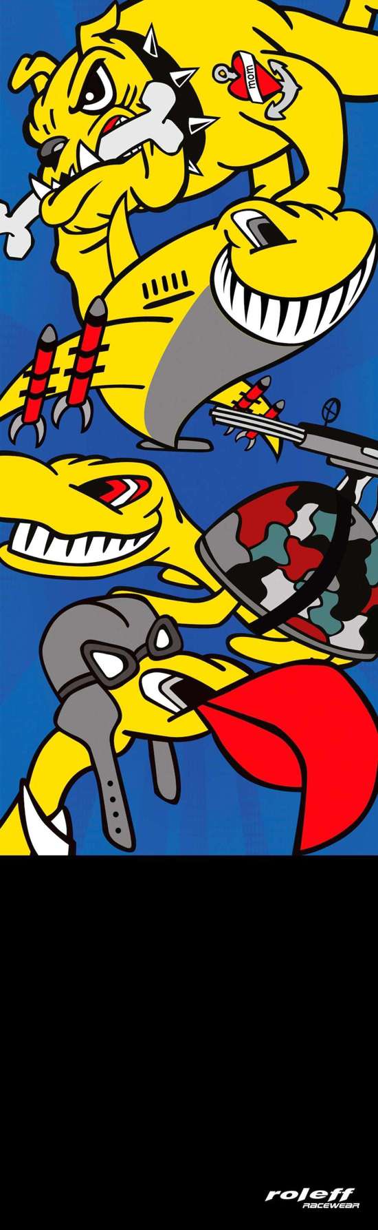 Comic blue Winter Fleece- RO 424