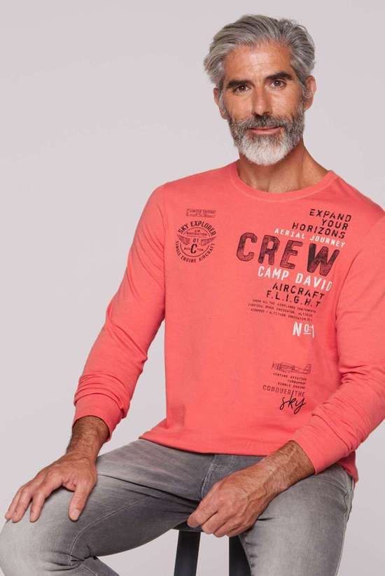 Рубашка с длинным рукавом из хлопка