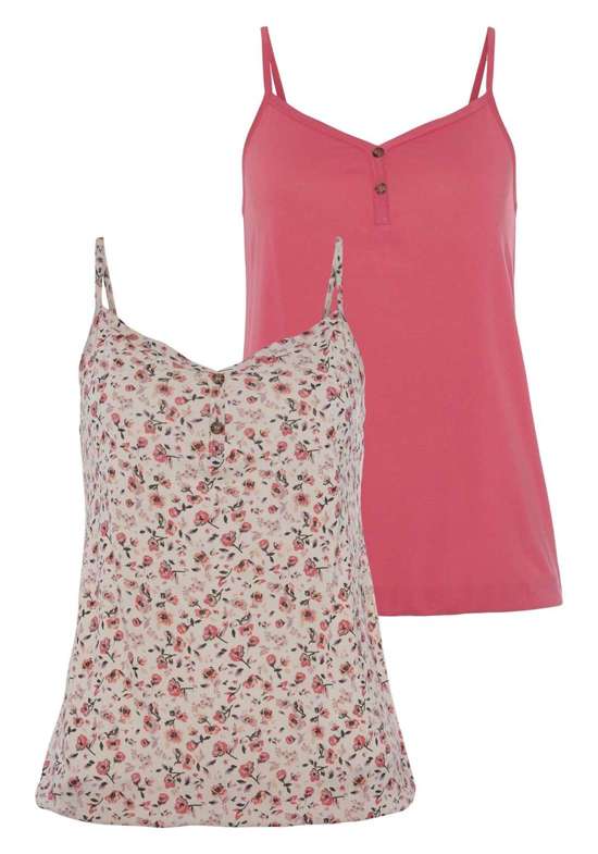 Верх спагетти mit kurzer Zierknopfleiste