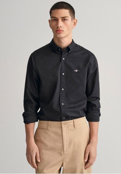 Рубашка с длинным рукавом Slim Fit Popeline Hemd leichte Baumwolle strapazierfähig pflegeleicht
