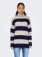 weathered teak stripes:maritime blue