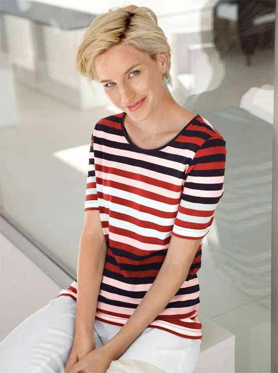 красный -цв.морской волны-в полоску