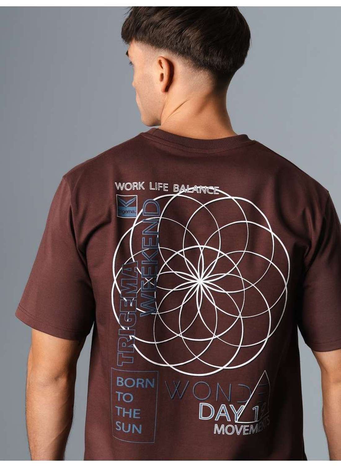 футболка TRIGEMA Heavy Oversized T-Shirt mit großem Backprint