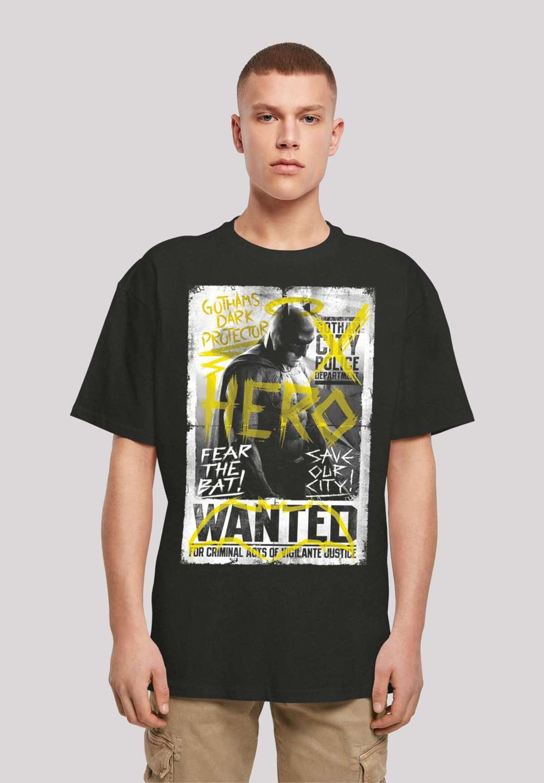 футболка Batman v Superman Superheld Wanted Poster