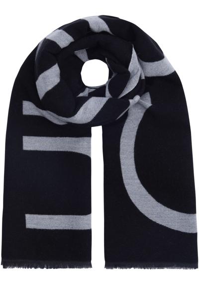 Модный шарф с тисненым логотипом