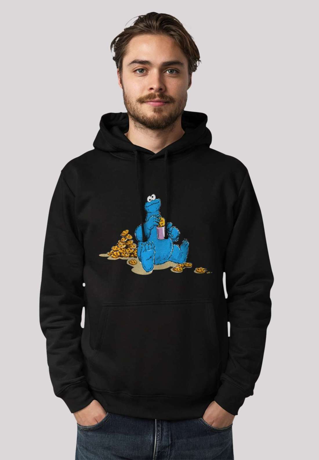 Толстовка с капюшоном Sesamstraße Cookie Monster Coockietime