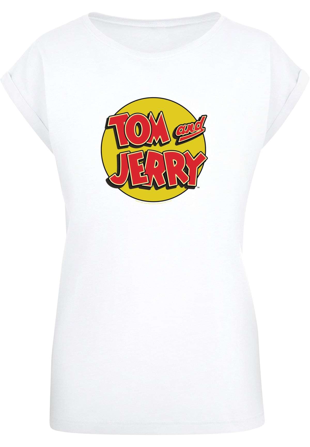 футболка »Damen Ladies Tom and Jerry - Circle Logo T-Shirt«