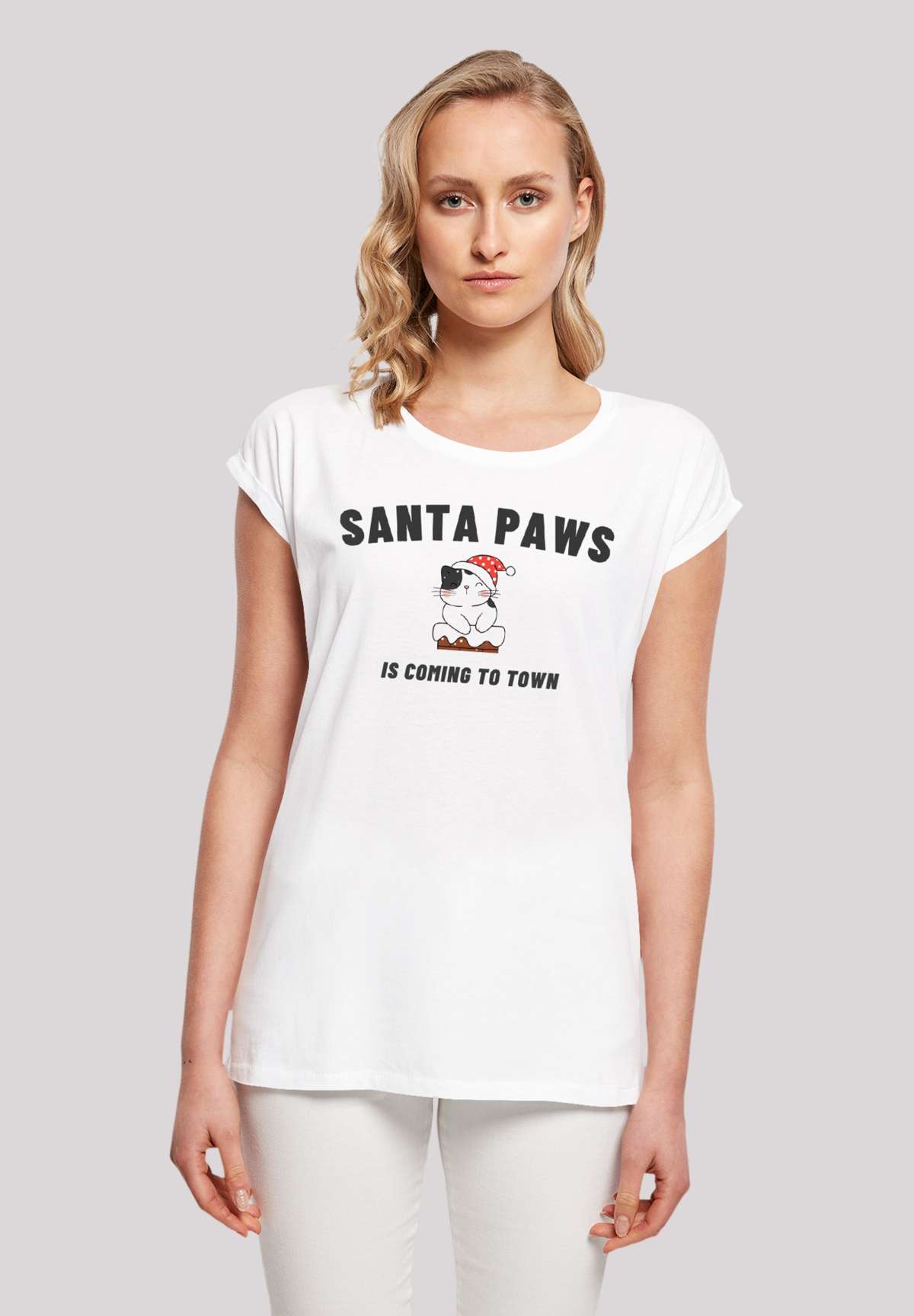 футболка Santa Paws Christmas Cat