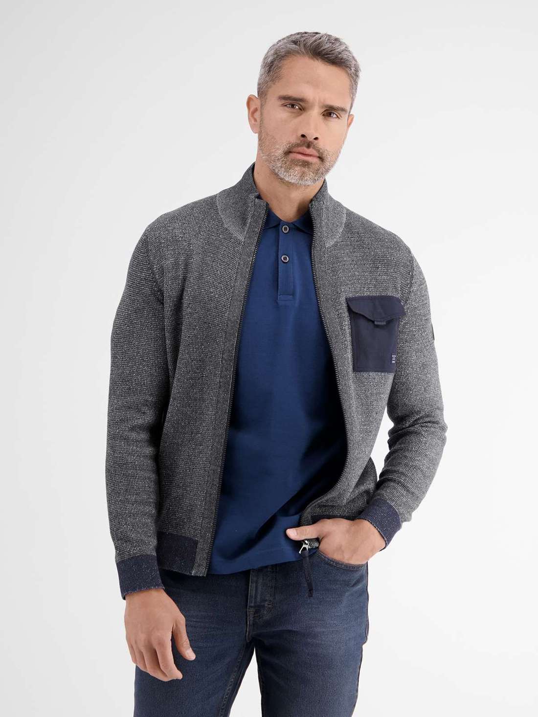 Кардиган LERROS Strickjacke in kerniger Optik