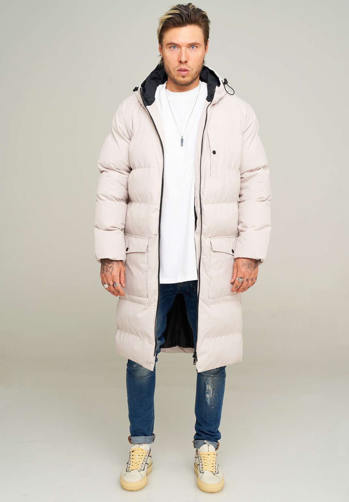 Парка с капюшоном LONGLINE PUFFER PARKA