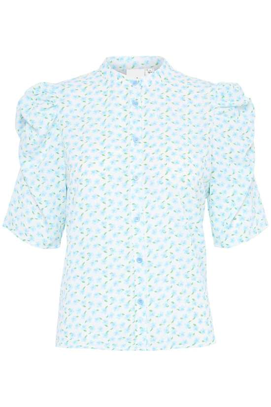 Cloud Dancer w. Blue Flower