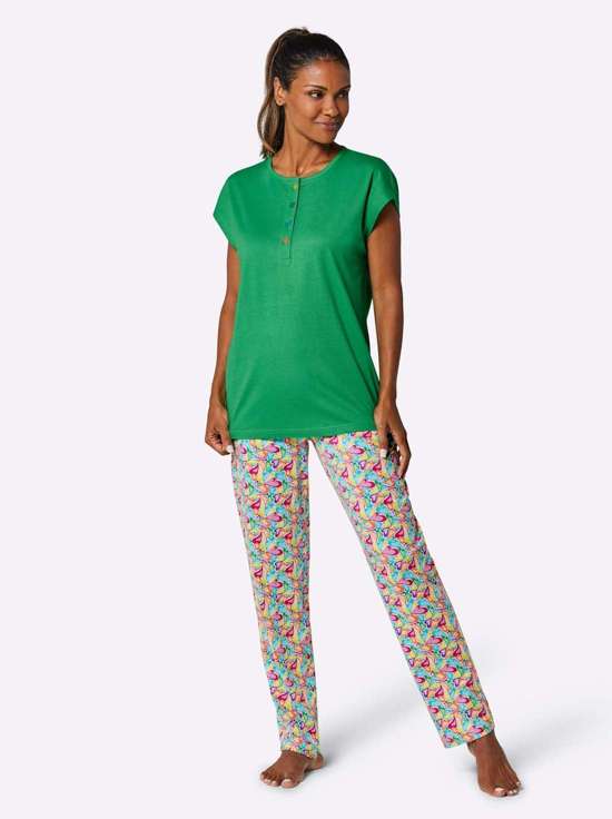 зеленый-желтый-с рисунком