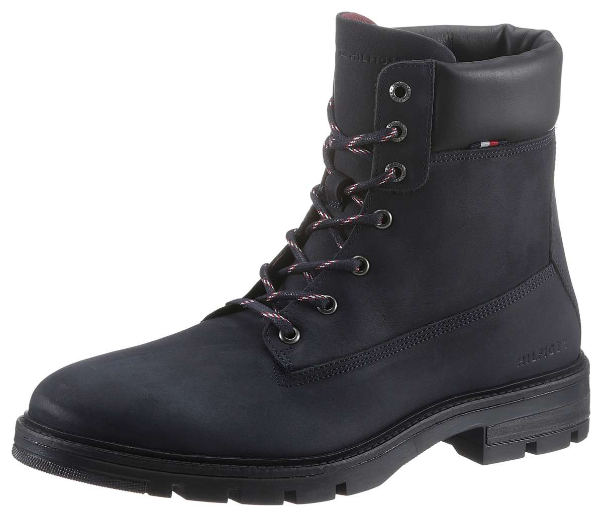 Ботинки на шнуровке с мягкой набивкой по краям голенища.»HILFIGER PADDED NUBUCK BOOT«