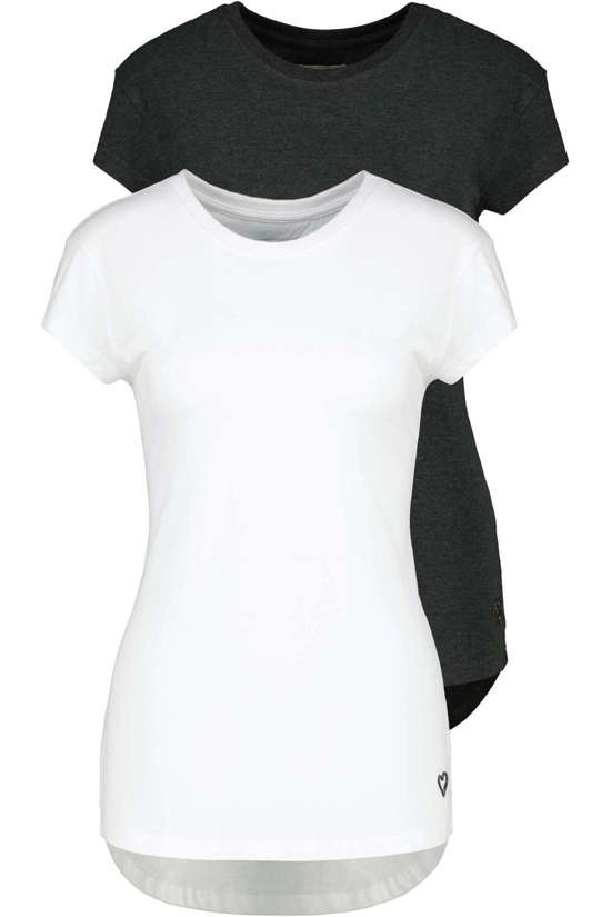 белый / цв.морской волны