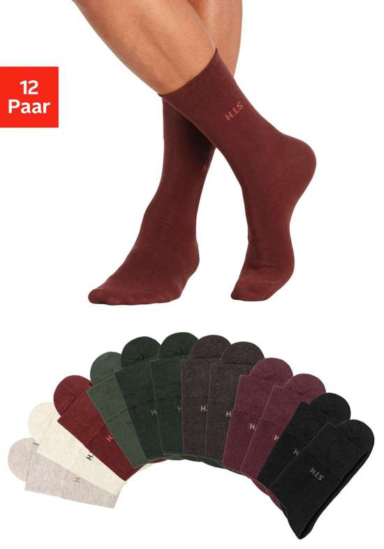 2x schwarz, 2x dunkelbraun-meliert, 2x dunkelbeige