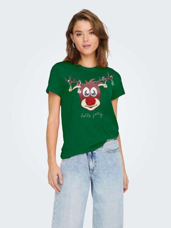 Green Jacket Print:Rudolph bells