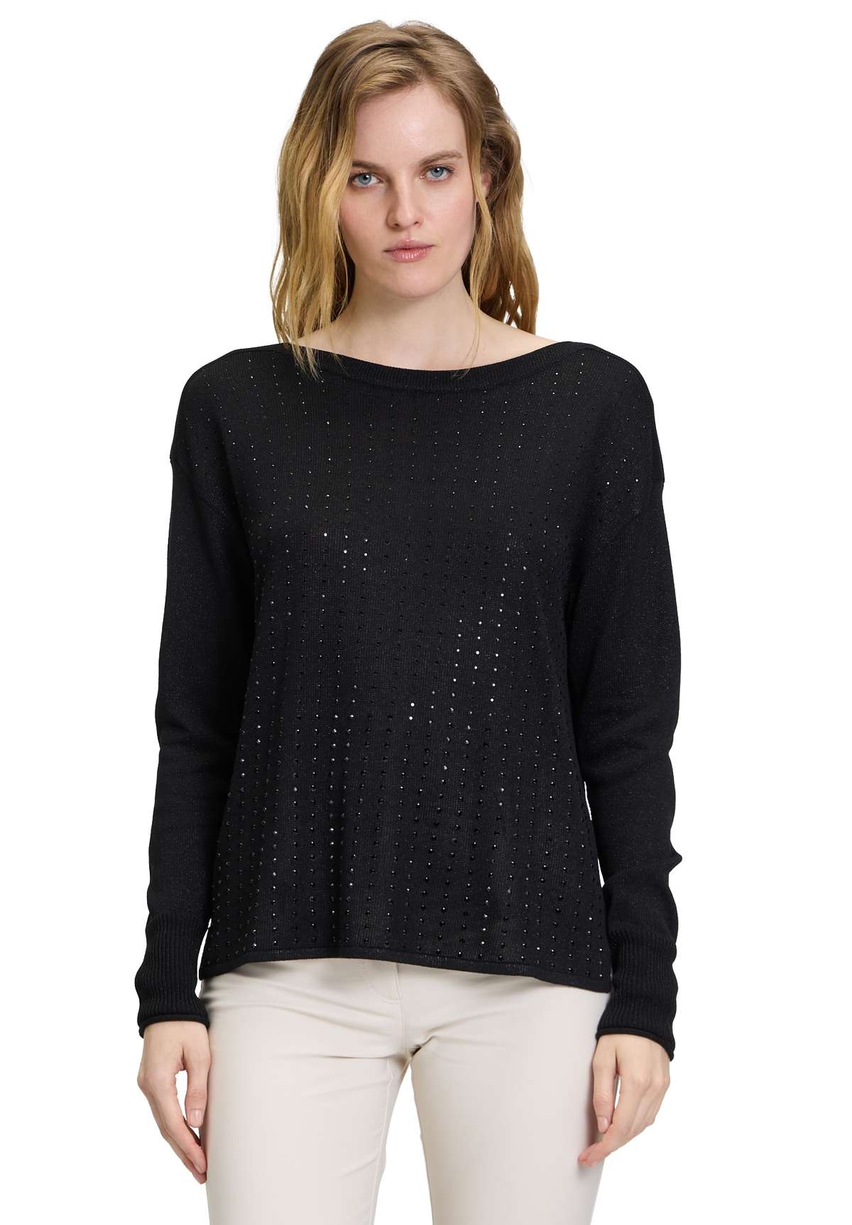 Вязаный свитер Feinstrickpullover mit Strass